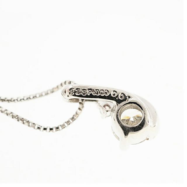 【ju145】 ネックレス Pt850 プラチナ ダイヤモンド 0.228ct/0.01ct 未使用【中古】レディース_4