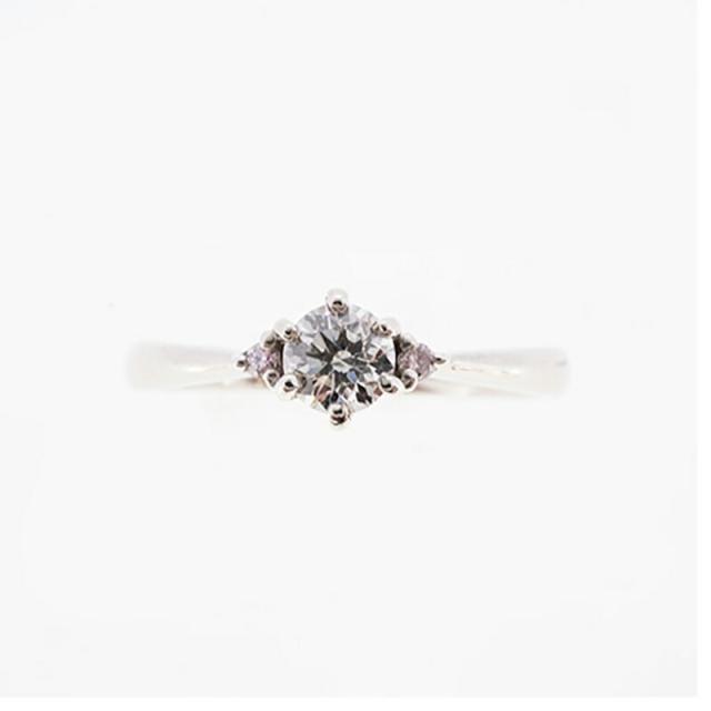 【ju325】 リング Pt900 プラチナ ダイヤモンド 0.239ct/0.02ct 10.5号 未使用【中古】レディース_1
