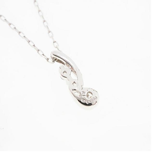 【jv369】 ネックレス Pt950 プラチナ ダイヤモンド 0.12ct 未使用【中古】レディース_1
