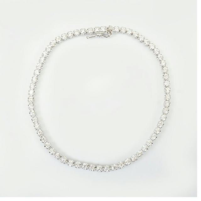 【jv405】 ブレスレット テニスブレスレット Pt850 プラチナ ダイヤモンド 2ct 未使用【中古】レディース_1