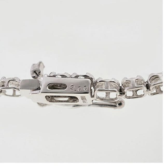 【jv405】 ブレスレット テニスブレスレット Pt850 プラチナ ダイヤモンド 2ct 未使用【中古】レディース_6