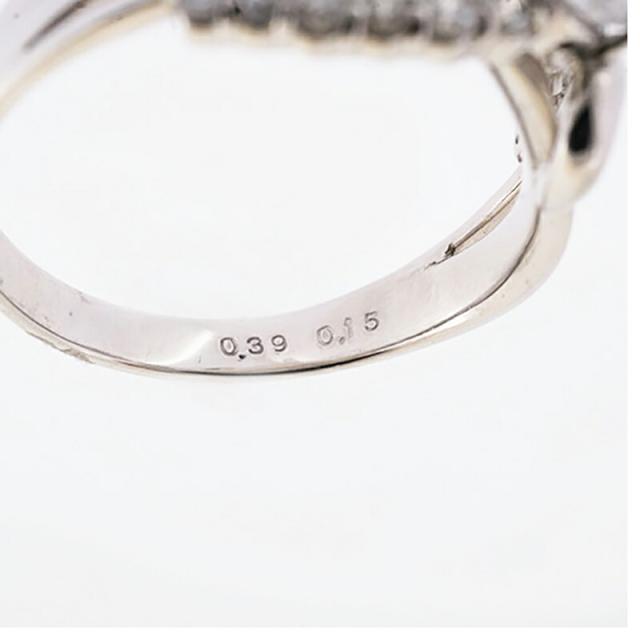 【jv434】 リング Pt900 プラチナ ダイヤモンド 0.39ct/0.15ct 12.5号 未使用【中古】レディース_3
