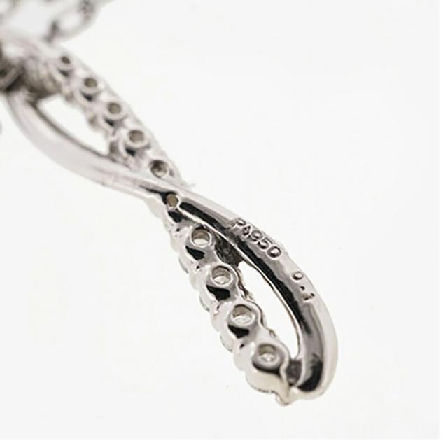 【jv441】 ネックレス Pt950 プラチナ ダイヤモンド 0.1ct 未使用【中古】レディース_3