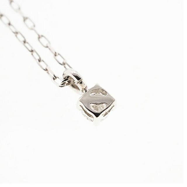 【jv455】 ネックレス Pt950 プラチナ ダイヤモンド 0.1ct 未使用【中古】レディース_1