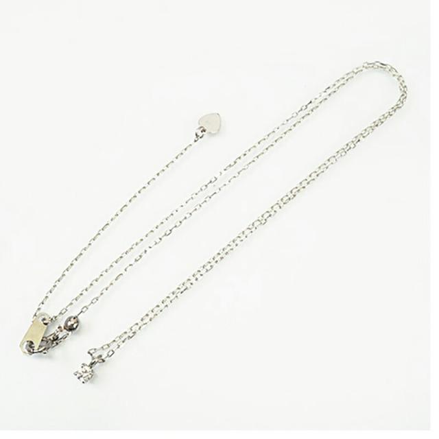 【jv455】 ネックレス Pt950 プラチナ ダイヤモンド 0.1ct 未使用【中古】レディース_2