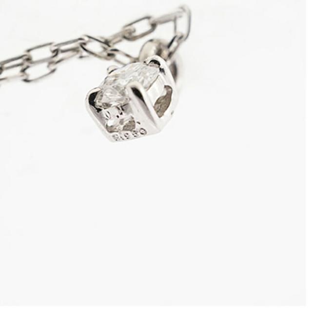 【jv455】 ネックレス Pt950 プラチナ ダイヤモンド 0.1ct 未使用【中古】レディース_4