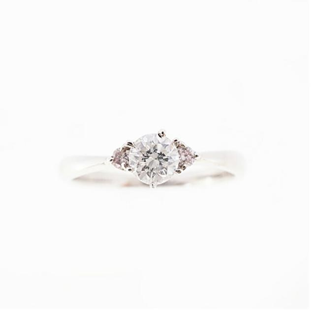【jv513】 リング Pt900 プラチナ ダイヤモンド 0.358ct/0.05ct 10.5号 未使用【中古】レディース_1