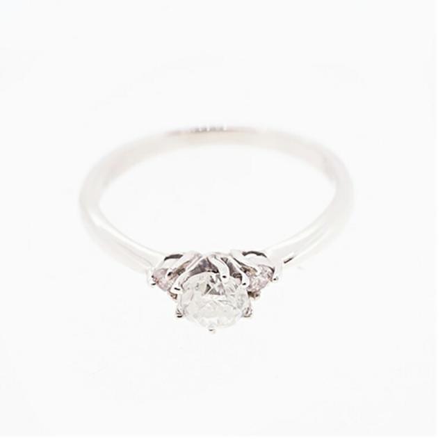 【jv513】 リング Pt900 プラチナ ダイヤモンド 0.358ct/0.05ct 10.5号 未使用【中古】レディース_2