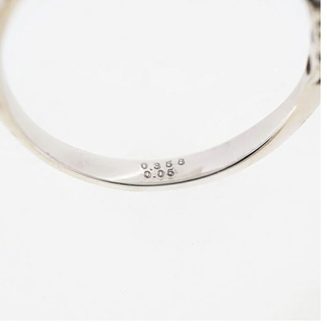 【jv513】 リング Pt900 プラチナ ダイヤモンド 0.358ct/0.05ct 10.5号 未使用【中古】レディース_3