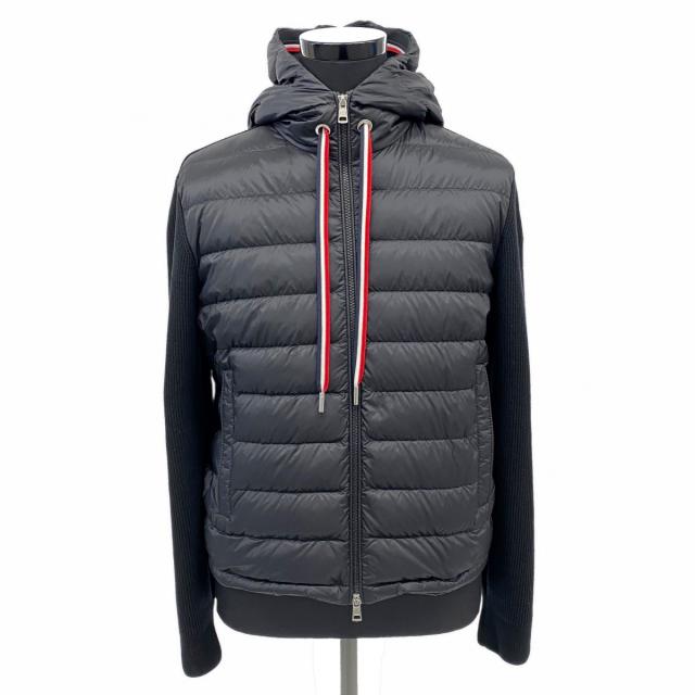 ★SALE【5apm0001-h】モンクレール ダウンジャケット M ブラック ナイロン ダウン フェザー I10919B00005 M1367【中古】メンズ