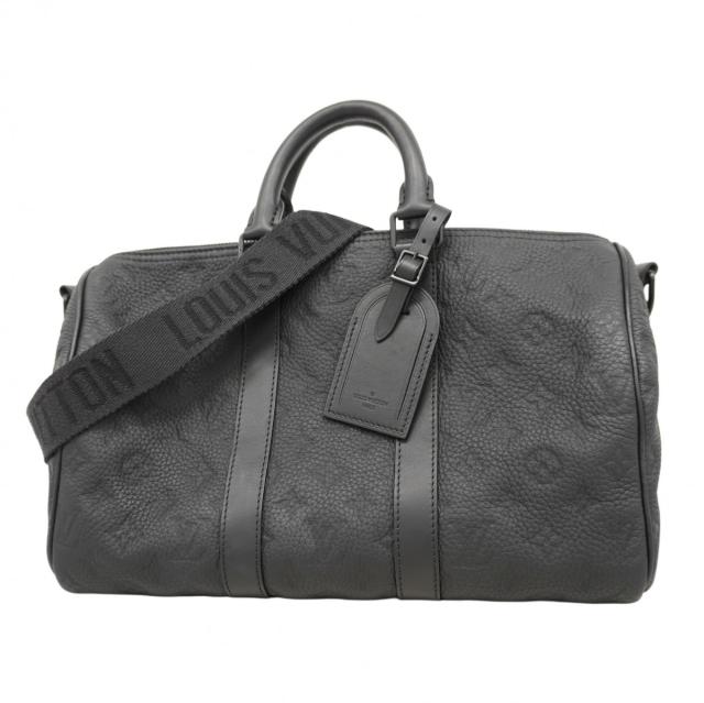 ★最終価格★SALE【5od4813-h】ルイヴィトン ハンドバッグ モノグラム・トリヨン キーポルバンドリエール 35  M22765  ブラック 2wayバッグ【中古】メンズ