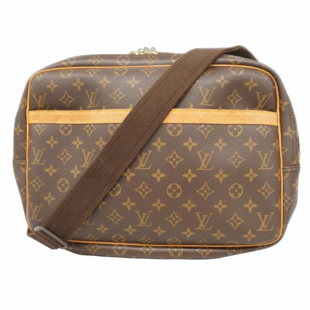 【5pa0943】ルイヴィトン ショルダーバッグ モノグラム リポーターGM M45252 ブラウン【中古】レディース