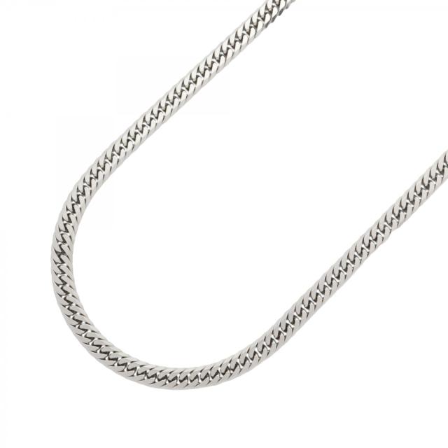 【5khp047】喜平 ネックレス Pt850 プラチナ 6面 ダブル 51.1cm 50.7g キヘイ【中古】メンズ レディース ユニセックス