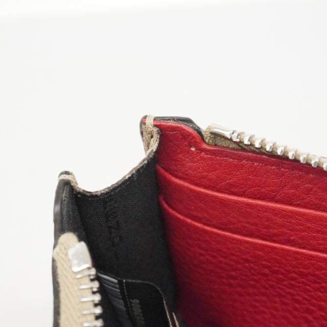 【6ca1326】フェンディ コインケース レザー グレージュ シルバー金具【中古】メンズ レディース ユニセックス