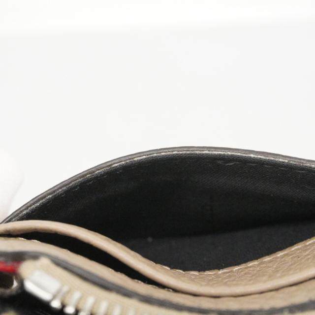 【6ca1326】フェンディ コインケース レザー グレージュ シルバー金具【中古】メンズ レディース ユニセックス