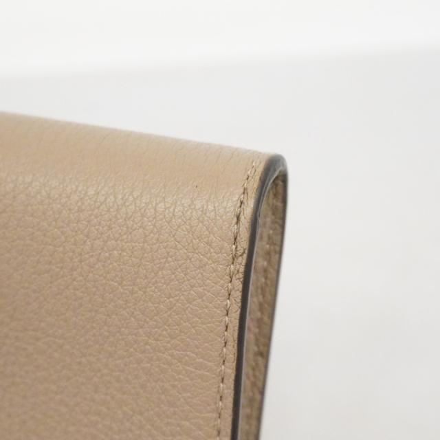 【6ca1326】フェンディ コインケース レザー グレージュ シルバー金具【中古】メンズ レディース ユニセックス