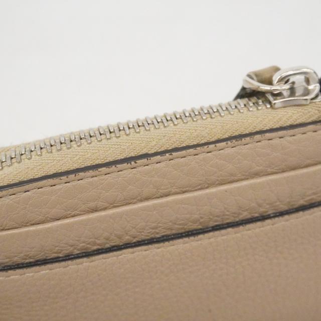 【6ca1326】フェンディ コインケース レザー グレージュ シルバー金具【中古】メンズ レディース ユニセックス