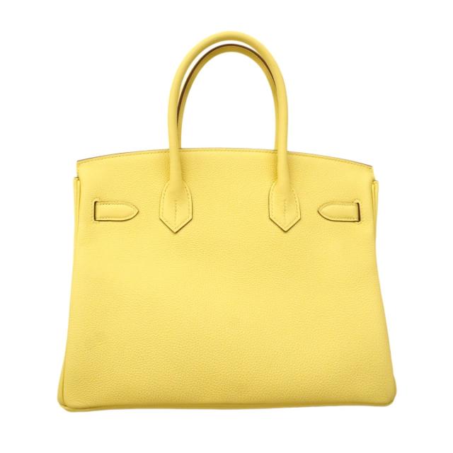 ★SALE【6地方検事0743-g】エルメス ハンドバック 赤ちょうちんキン30 トリヨンノビーヨ リモンチェッロ しろがね色金具 G目じるし【中古】レディース
