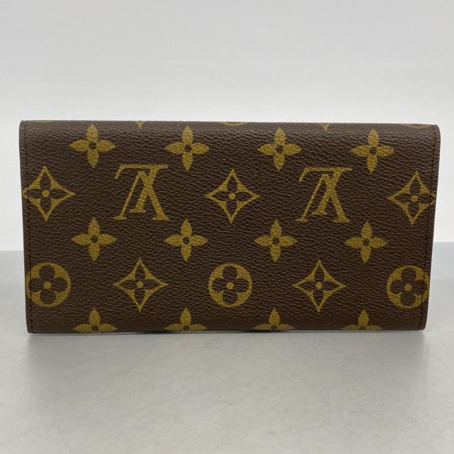 【6de5636】ルイヴィトン 長財布 モノグラム ポル3カルトクレディ M61818 ブラウン【中古】レディース_6