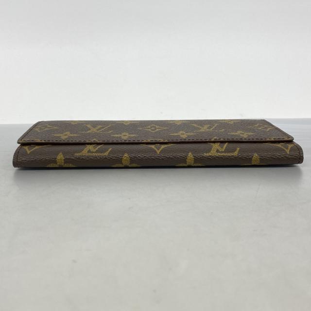 【6de5636】ルイヴィトン 長財布 モノグラム ポル3カルトクレディ M61818 ブラウン【中古】レディース_1