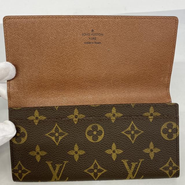 【6de5636】ルイヴィトン 長財布 モノグラム ポル3カルトクレディ M61818 ブラウン【中古】レディース_2
