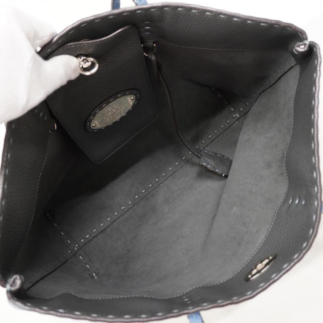 ★最終価格【6ed4728】フェンディ トートバッグ セレリア レザー ブルー シルバー金具【中古】レディース_3