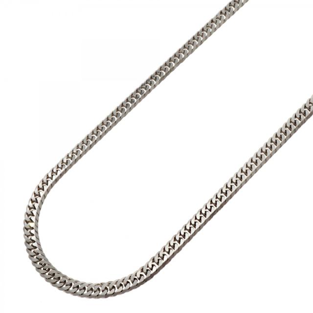 【6khg0022】喜平 ネックレス Pt850 プラチナ 6面 ダブル 50.1cm 30.5g キヘイ【中古】メンズ レディース ユニセックス