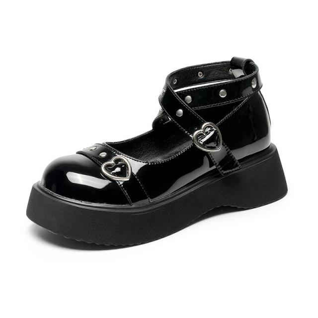 パンプス レディース シューズ ロリータシューズ ロリータ 送料無料 痛くない 歩きやすい 厚底 ブラック ブラウン ワインレッド 足が痛くない 柔らかい 走れる 脱げない パーティー 靴 かわいい おしゃれ