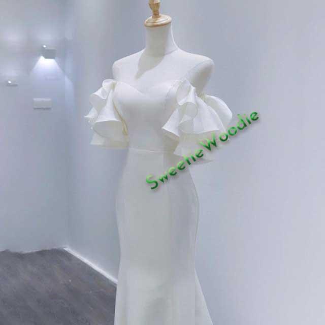 ウェディングドレス マーメイドライン ロングドレス ウェディング