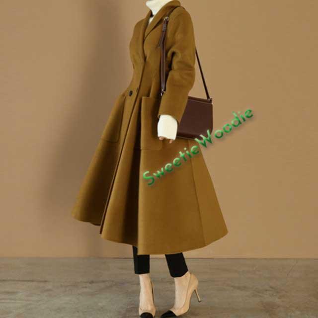ウールコート レディース 大きいサイズ ロング ロング丈 冬 コート