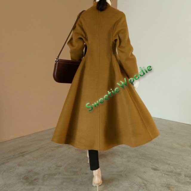 ウールコート レディース 大きいサイズ ロング ロング丈 冬 コート