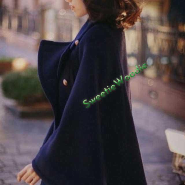 ポンチョコート ケープコート レディース マント ウール ケープ