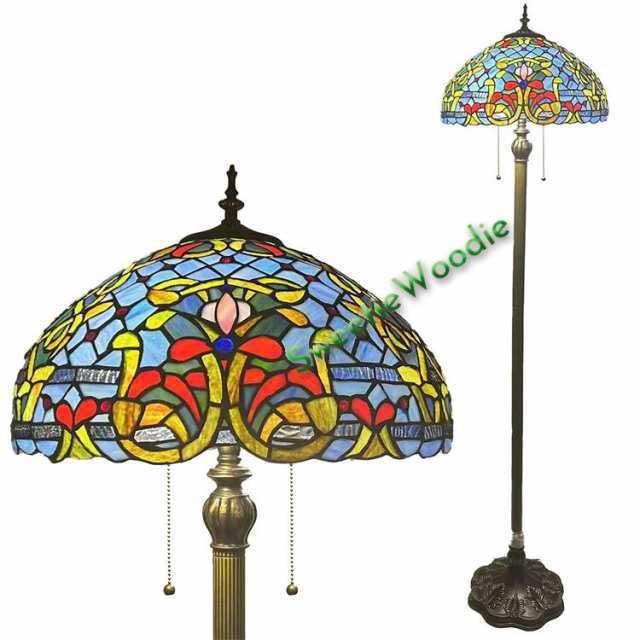 40*160CM ステンドグラスランプ フロアランプ フロアライトスタンド