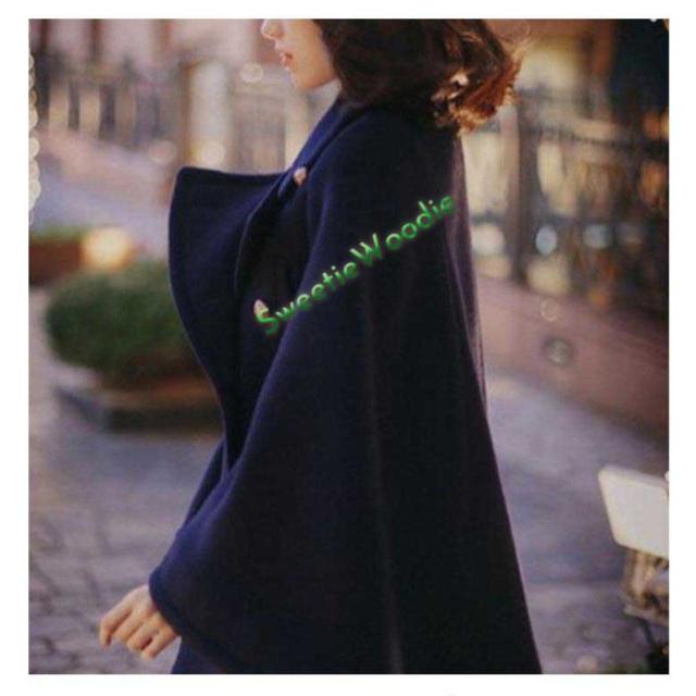 レディース ケープコート アウター ボタン 秋 冬 ポンチョコート