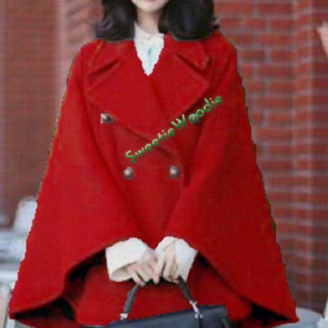 レディース ケープコート アウター ボタン 秋 冬 ポンチョコート 可愛い ポンチョ マント ケープジャケット ウール 前開 防寒 ウール 上品 暖か レディース ケープコート アウター ボタン 秋 冬 ポンチョコート