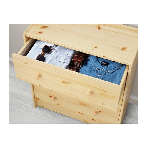 IKEA rast木製ナチュラルウッド3段チェスト チェスト・タンス収納の