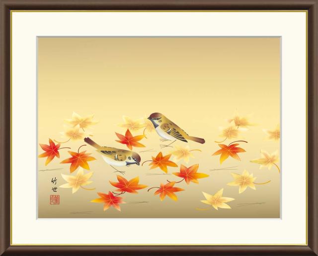 セール 種類3：f8 額絵 北山歩生 四季花 f8・f6・f4サイズ 現代日本画