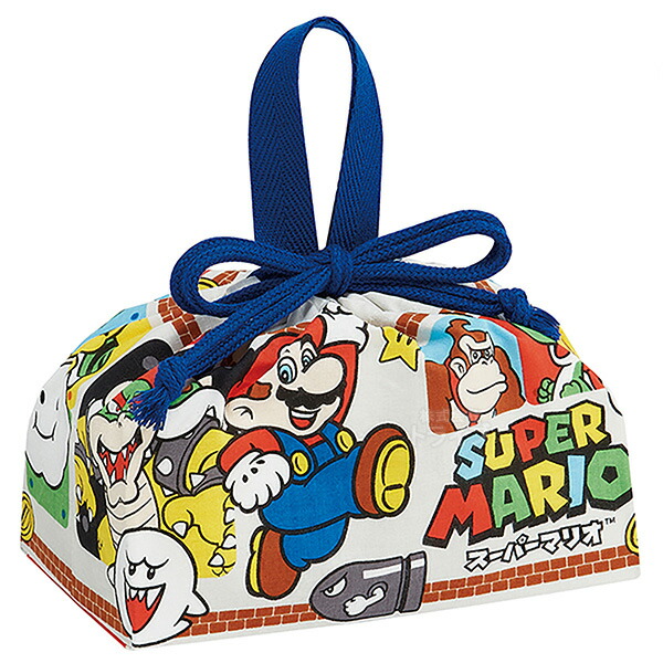 スーパーマリオ お買得７点セット アルミお弁当箱 370ml トリオ コップ コップ袋 水筒 巾着 ランチクロス_3