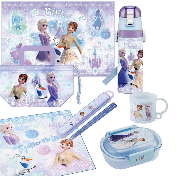 アナと雪の女王 26 お買得７点セット 洗いやすいお弁当箱 360ml 箸＆箸箱 コップ 水筒 巾着 レジャーシート ランチクロス