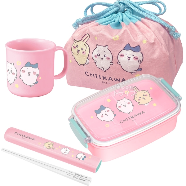 未使用　ミッフィー　ランチ４点セット ミッフィー お買得4点セット 角型お弁当箱 仕切り付 500ml 箸＆