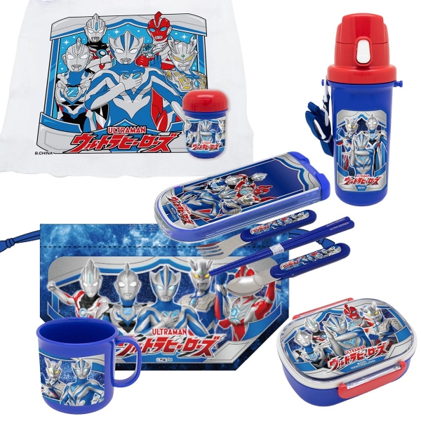 ウルトラマン テオ お買得６点セット 小判型お弁当箱 360ml トリオ 巾着 プラ水筒 おしぼり