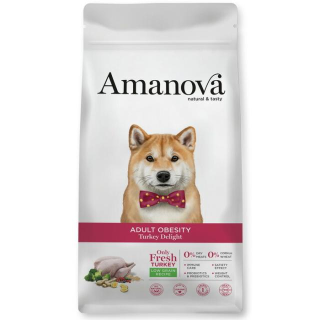 アマノバ（Amanova） アダルト オウビースィティ ターキー ディライト 中粒 10kg 【tt-sg】