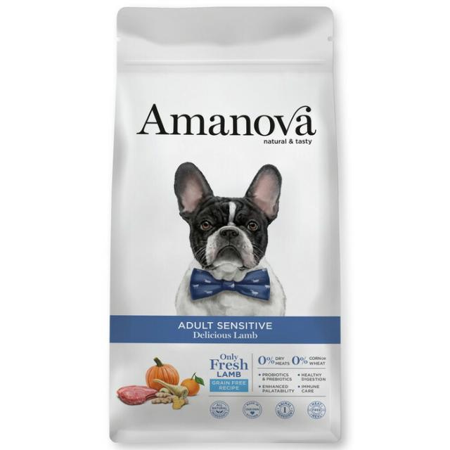 アマノバ（Amanova） アダルト センシティブ デリシャス ラム 中粒 10kg 【tt-sg】