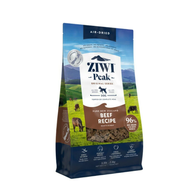 ZIWI PEAK (ジウィピーク） エアドライ・ドッグフード グラスフェッドビーフ 2.5kg