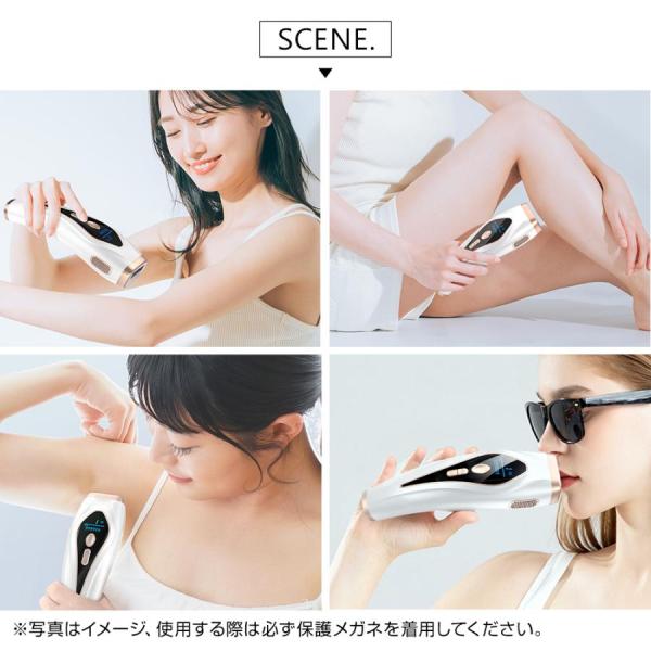 脱毛器 光美容器 フラッシュ サファイア冷却 IPL光脱毛器 全身脱毛 サロン級 99万発 9段階レベル 3モード 連続照射 VIO対応 顔 ワキ_14
