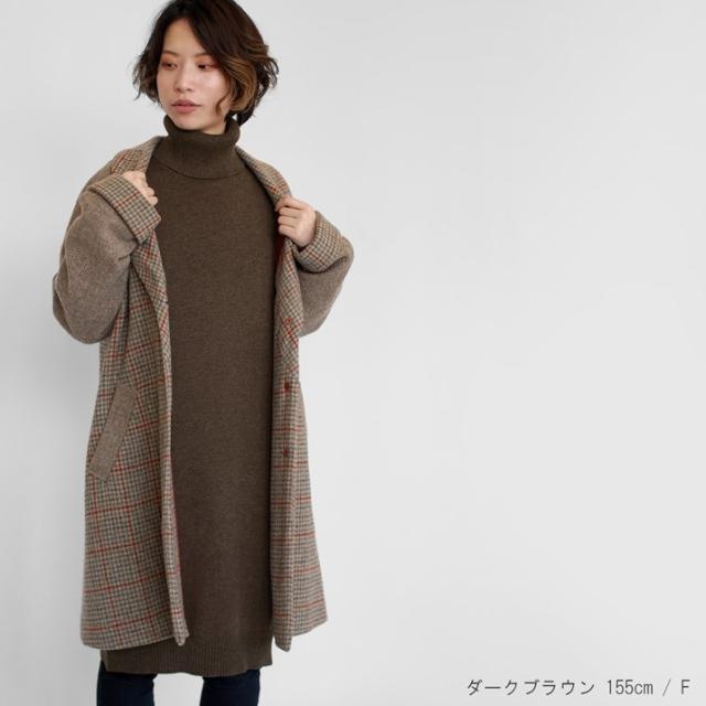 PRODIGAL カシミヤ100％ タートルネック ワンピース ニット フリーサイズ 日本製 レディース 秋冬 冬 カシミヤ 無地 シンプル 五泉ニット 送料無料_16