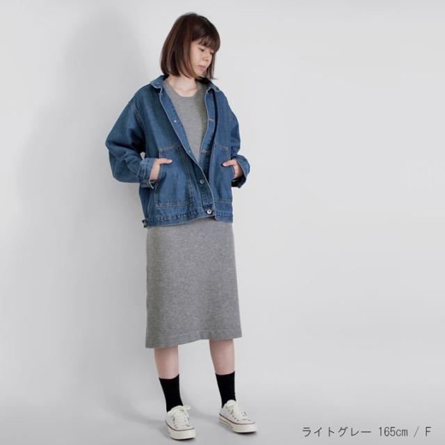 PRODIGAL ニット ワンピース カシミヤ ロング 日本製 フリーサイズ 秋 冬 長袖 クルーネック カシミア スリット シンプル 五泉ニット カシミヤ100％クルーネックワンピース_15