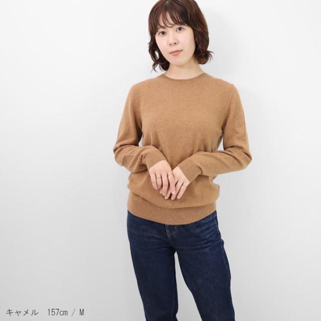 PRODIGAL カシミヤ 100% ニット 日本製 クルーネック セーター レディース S M L LL カシミア クルーネックセーター 薄手 無地 シンプル 長袖 秋冬 冬 五泉ニット カシミヤ100％クルーネックセーター_16