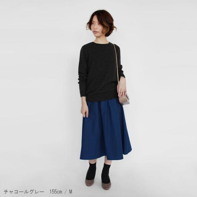 PRODIGAL カシミヤ 100% ニット 日本製 クルーネック セーター レディース S M L LL カシミア クルーネックセーター 薄手 無地 シンプル 長袖 秋冬 冬 五泉ニット カシミヤ100％クルーネックセーター_15