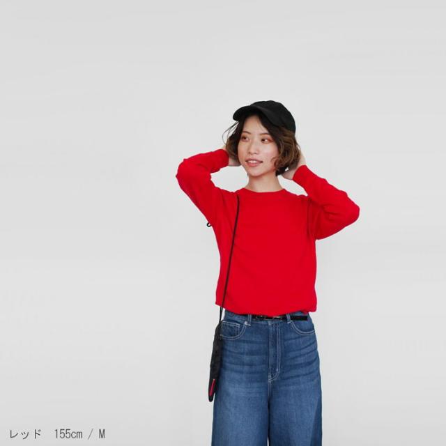 PRODIGAL カシミヤ 100% ニット 日本製 クルーネック セーター レディース S M L LL カシミア クルーネックセーター 薄手 無地 シンプル 長袖 秋冬 冬 五泉ニット カシミヤ100％クルーネックセーター_13